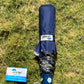 Jainsons YD Piping 3 Fold Umbrella | Nylon Fabric | Unisex Design | Navy Blue
