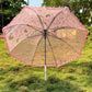 Jainsons Transparent Long Umbrella with Frill | Pink