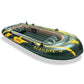 Intex Inflatable Air PVC Seahawk 4 Boat Set, Multi Color