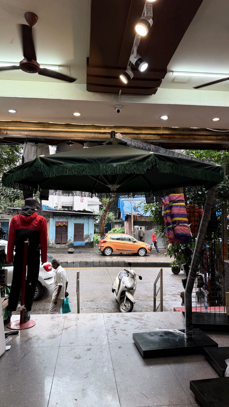 Jainsons Luxury Side Pole Umbrella | Patio Umbrella | Resort Umbrella | Made in भारत