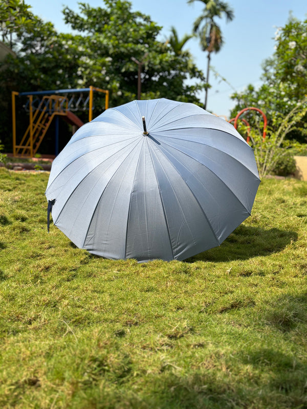 Jainsons Watermark Colour Changing Umbrella | Long Umbrella | J Handle | Teal