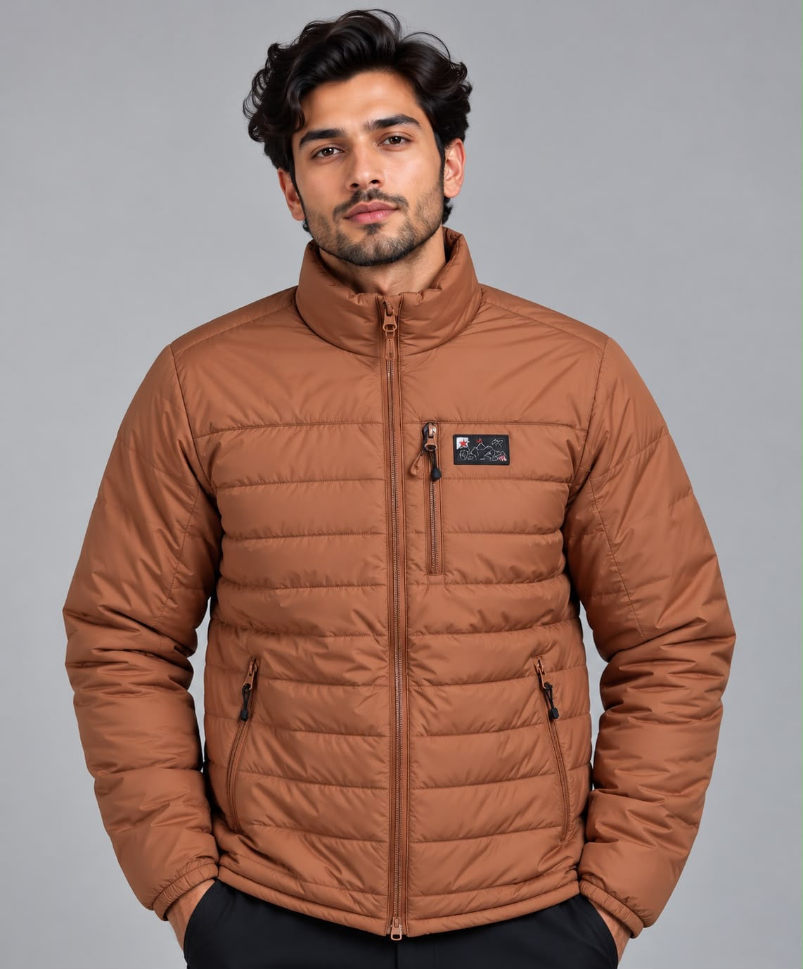 JAG Mt. Elbrus Quilted Snow Jacket | Minus 10 Jacket | Super Soft Nylon Fabric | Ultra Light Series | Crimson Maroon