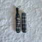 Jainsons Rain-Check 3 Fold Jumbo Umbrella | Checks Print | Navy Blue