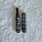 Fully Automatic Jainsons Rain-Check 3 Fold Jumbo Umbrella | Checks Print | Navy Blue