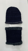 JAG Winter Cap & Neck Warmer Combo Set | Fur Inside | Reversible Design