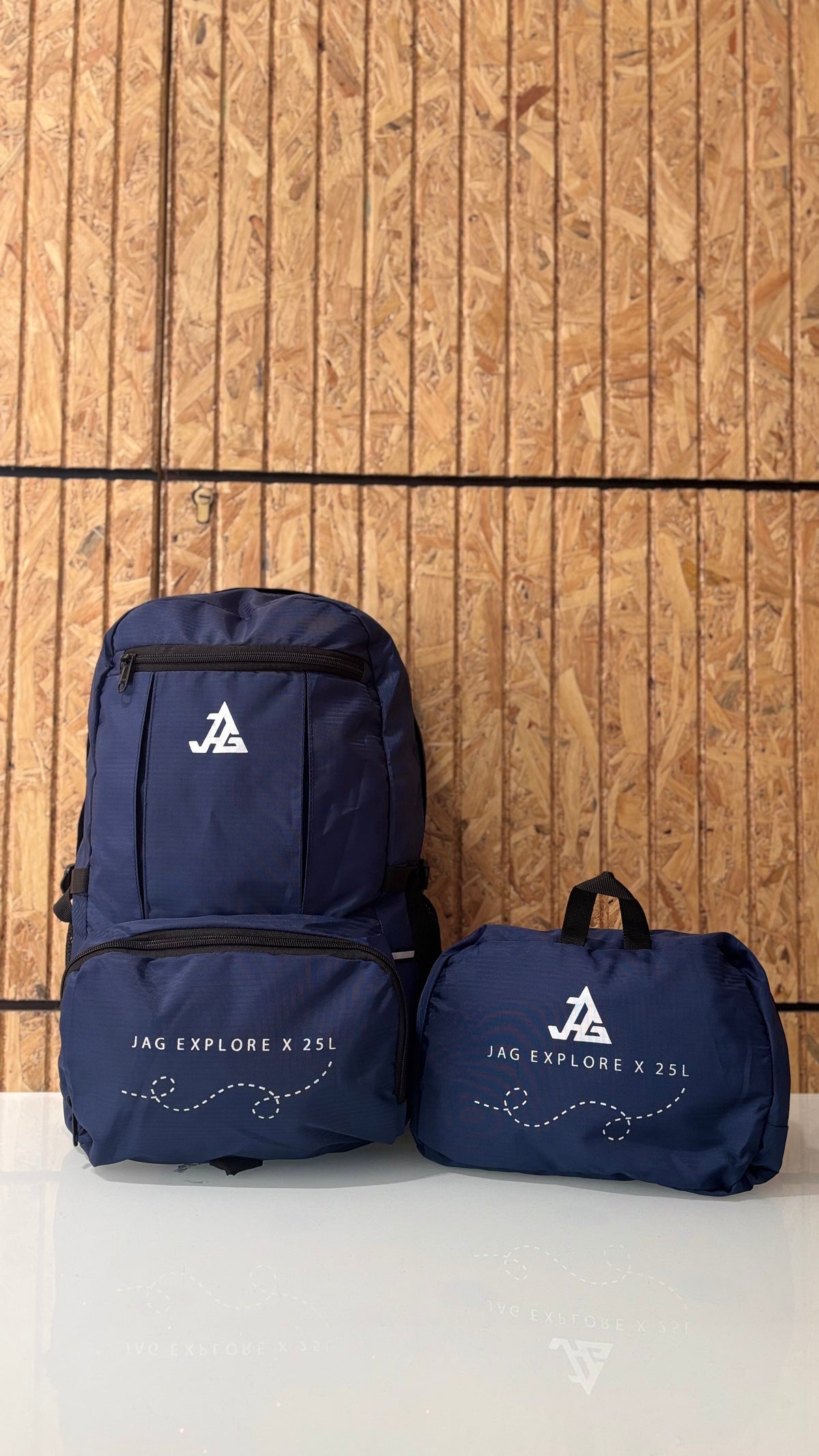 JAG Explore X 25L Self Foldable Daypack Backpack and Day Bag for Hik