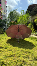 Jainsons YD Piping 3 Fold Umbrella | Nylon Fabric | Unisex Design | Maroon