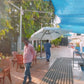 2.5 Mtr Side Pole Umbrella (Square Shape, 360 Degrees Rotating with Marble Base)