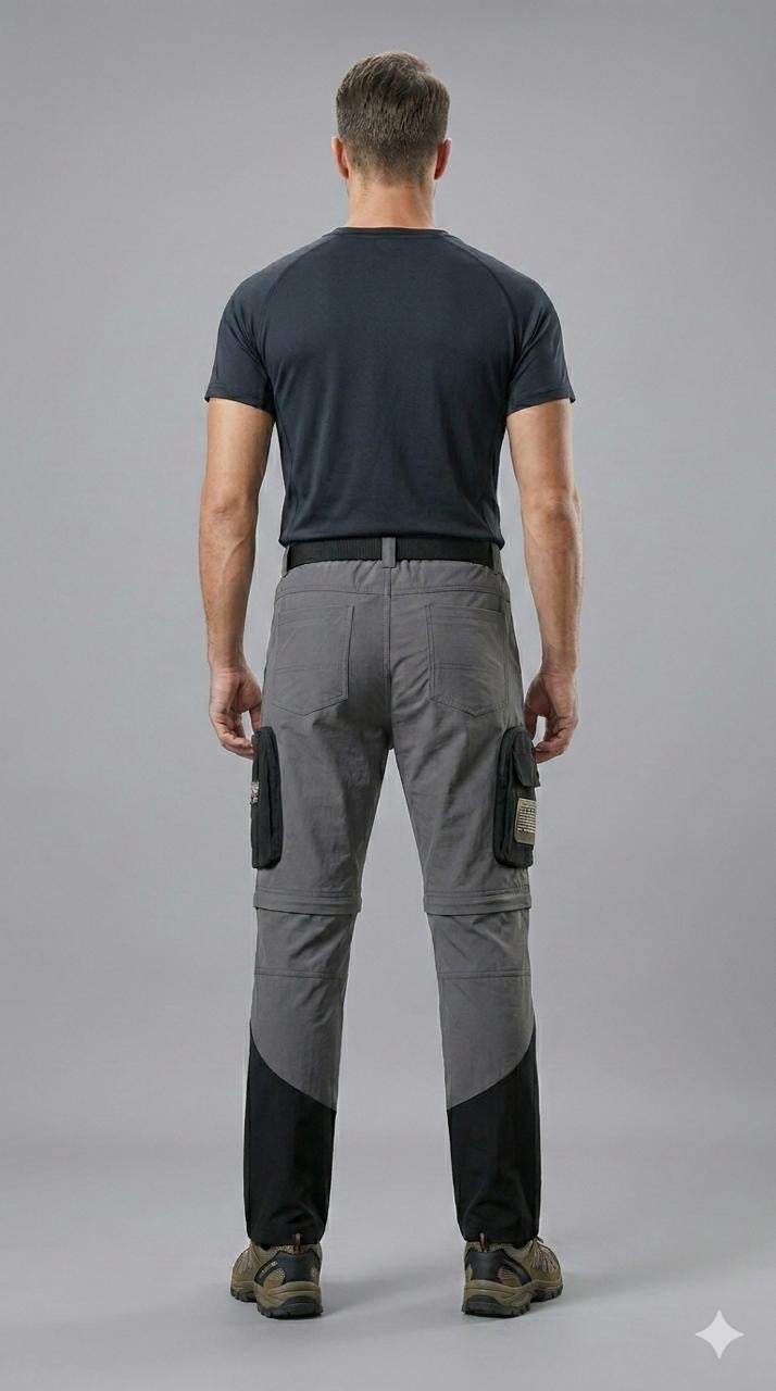 JAG Aerofit Convertible Travel & Hiking Pants | 5 Pocket Design | Stretchable Fabric | Deep Blue | Pants for Trekking