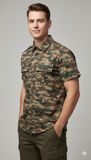 JAG Ranthambore Wildlife Shirt | Travel Shirt | Outdoor Safaris | Forest Camo