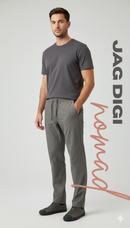 JAG Digi Nomad Travel Pants | Airport Pants | 4 Secured Zippered Pockets | 4 Way Stretch | Ultra Comfortable ~