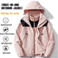 JAG Polar Pro Double Jacket | Fleece Jacket with Windcheater | All Weather | 3 in 1 | Pearl White