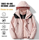 JAG Polar Pro Double Jacket | Fleece Jacket with Windcheater | All Weather | 3 in 1 | Pearl White