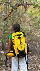 JAG Aranya 45L Alpine Backpack | Air Flow Back Support | Twin Aluminium Rods + Mesh | Solar Flare