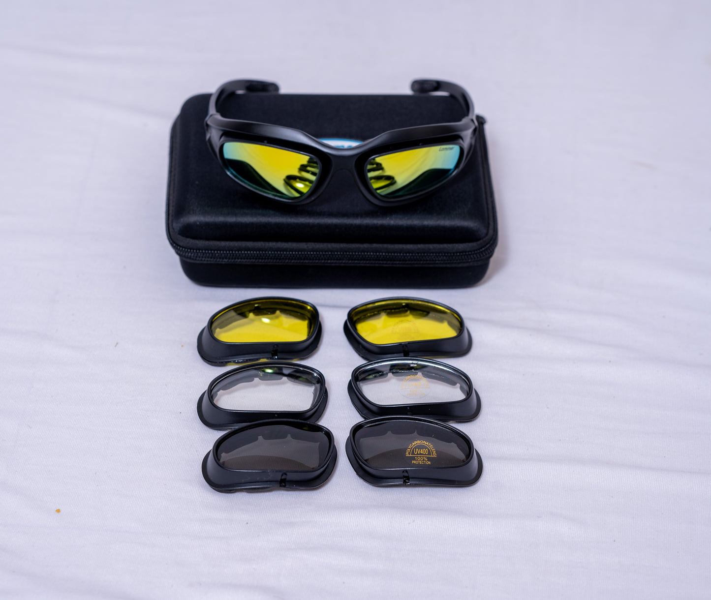 JAG UV Defender Sun-Glasses with Cushioning & Changeable Lenses | 4 Lenses