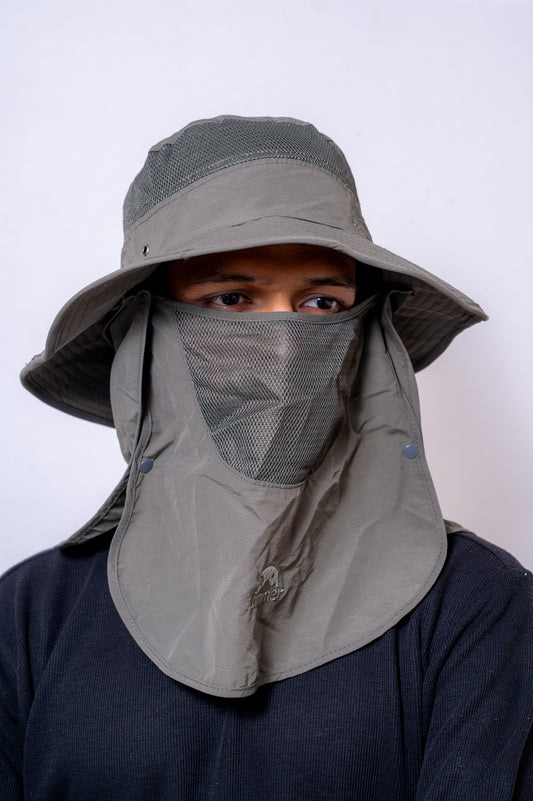 JAG Peakfinder Travel & Trekking Hat | UV Protected | Convertible Neck & Face Cover | Convertible Hat