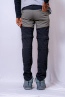 JAG Adventure Seeker Pants for Kids | Convertible | Quick-Dry | Black & Grey Combination