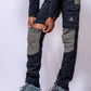 JAG Adventure Seeker Pants for Kids | Convertible | Quick-Dry | Black & Grey Combination