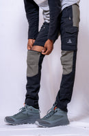 JAG Adventure Seeker Pants for Kids | Convertible | Quick-Dry | Black & Grey Combination