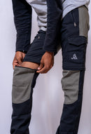JAG Adventure Seeker Pants for Kids | Convertible | Quick-Dry | Black & Grey Combination
