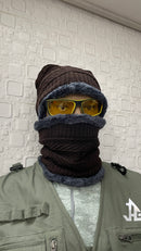 JAG Winter Cap & Neck Warmer Combo Set | Fur Inside | Reversible Design