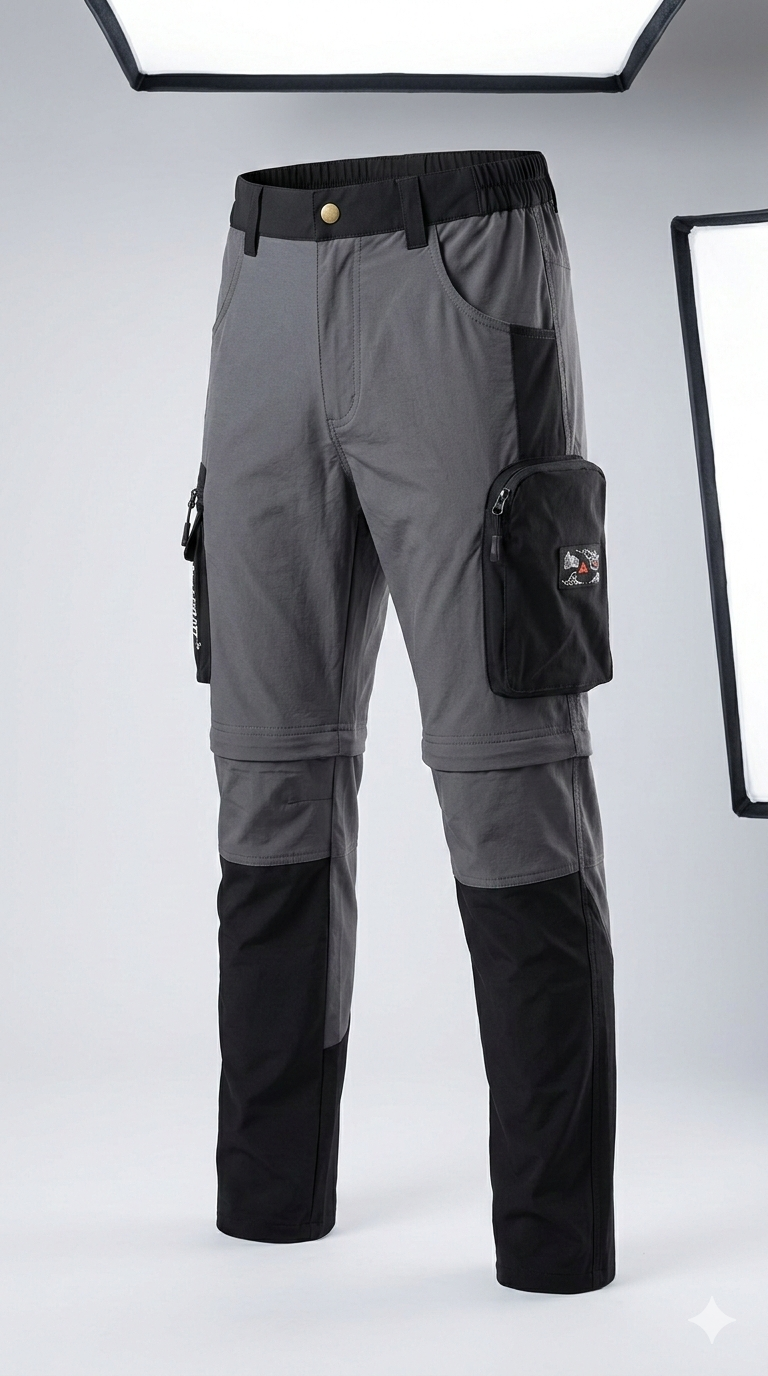 JAG Aerofit Convertible Travel & Hiking Pants | 5 Pocket Design | Stretchable Fabric | Olive