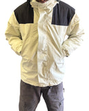 JAG Polar Pro Double Jacket | Fleece Jacket with Windcheater | All Weather | 3 in 1 | Pearl White