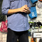JAG Air - Wave Pro Travel Shirt | Hiking Shirt | Safari Shirt | Fully Stretchable | Full Sleeves Shirt | 2 Pocket Design | Deep Blue