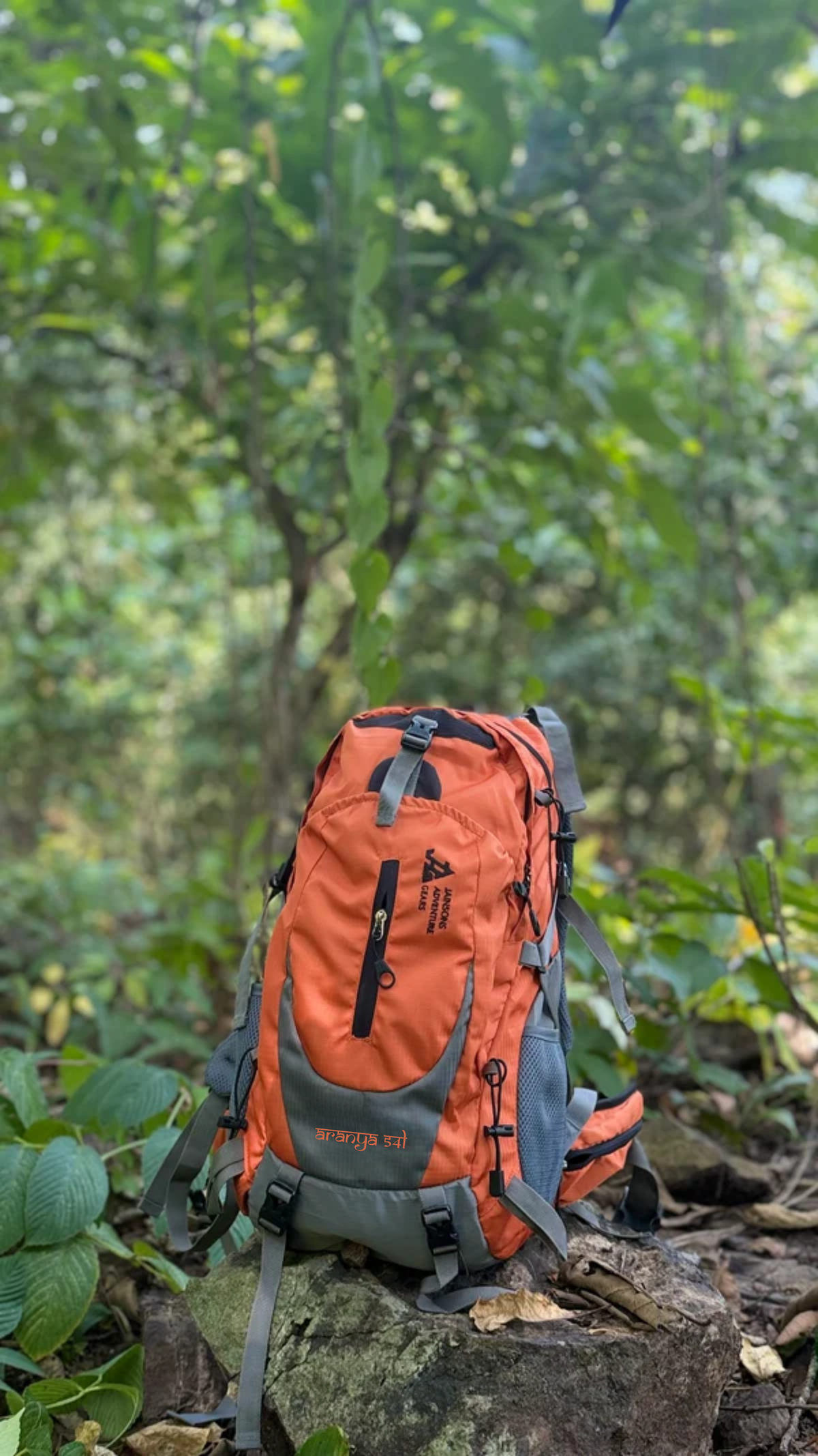 JAG Aranya 54L Backpack | Air Flow Back Support | Twin Aluminium Rods + Mesh | Alpine Sunset