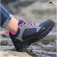 Adventra Women Low-Top Hiking Shoes with Anti-Skid Rubber Sole (EH500) Black-Pink