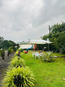 Luxury Side Pole Roman Umbrella | 360 Degrees Rotational | Water Base | 3.3 mtrs each side | Jumbo Size