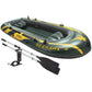 Intex Inflatable Air PVC Seahawk 4 Boat Set, Multi Color