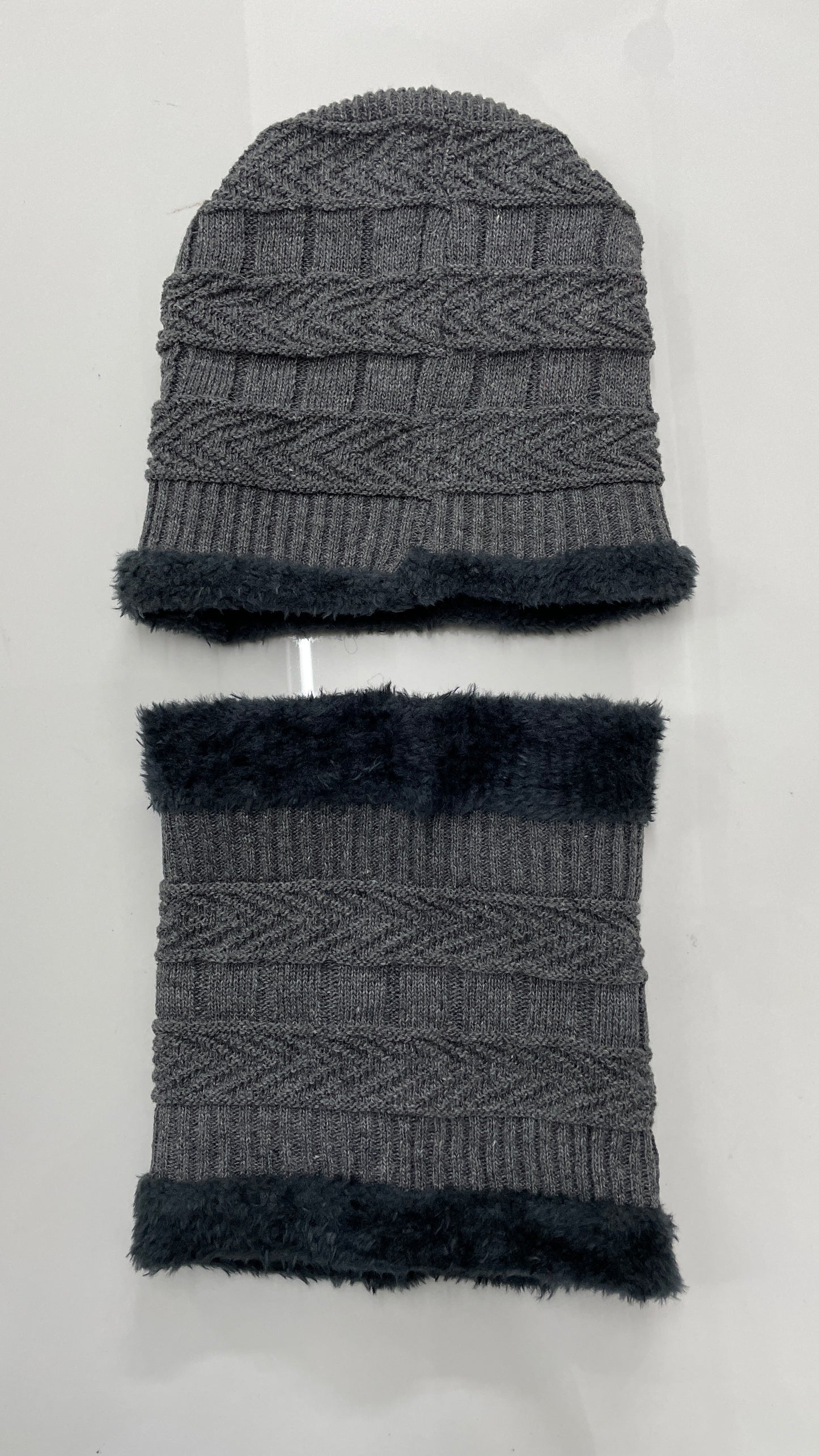 JAG Winter Cap & Neck Warmer Combo Set | Fur Inside | Reversible Design