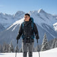 JAG Mt. Elbrus Quilted Snow Jacket | Minus 10 Jacket | Super Soft Nylon Fabric | Ultra Light Series | Space Black