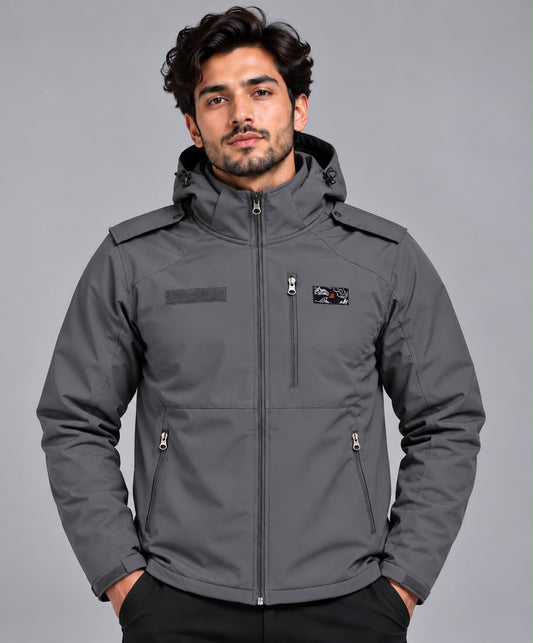 JAG Siachen Series Minus 5 Tactical Snowproof Jacket | Winter Jacket | Grey | 3 Pockets