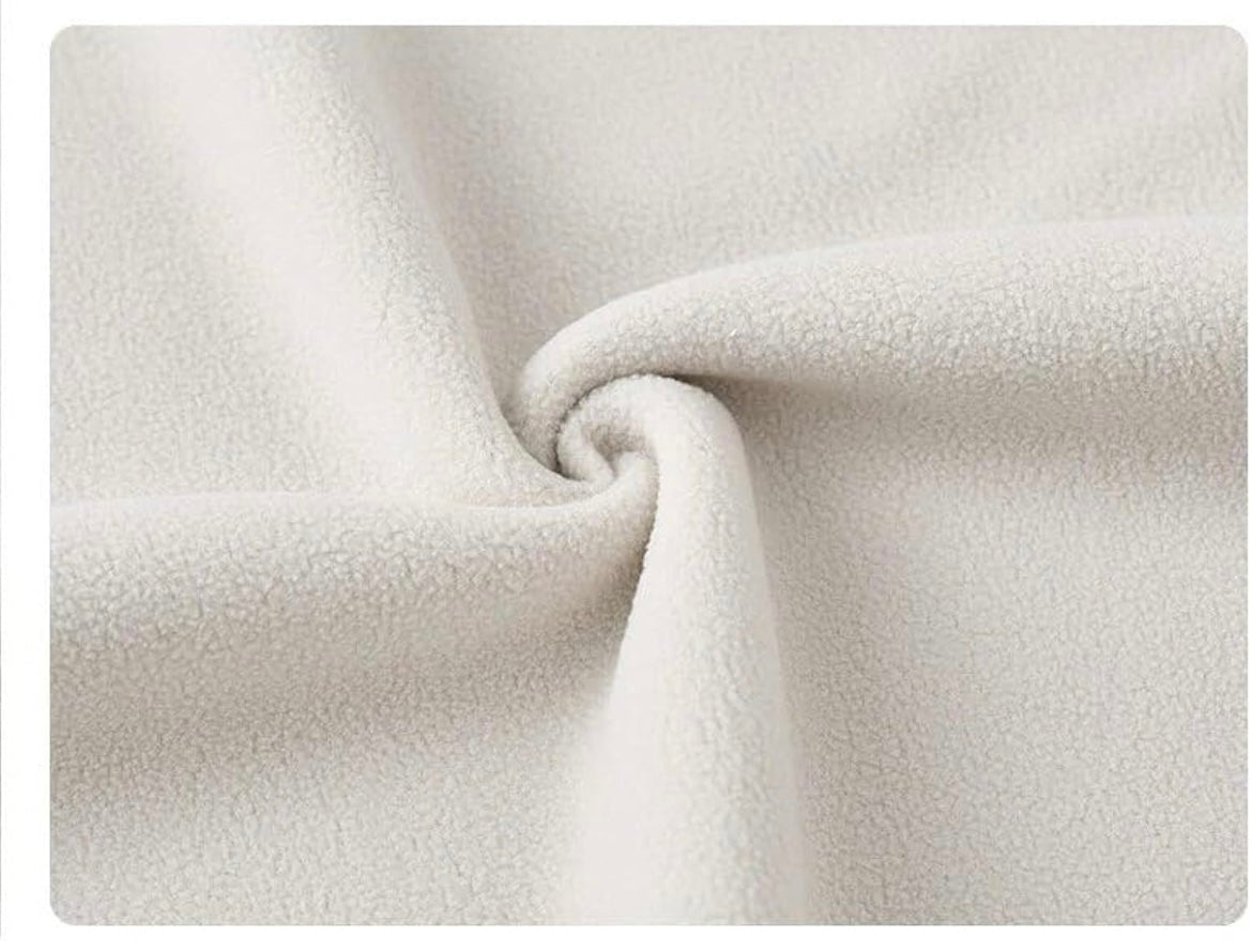 JAG Polar Pro Double Jacket | Fleece Jacket with Windcheater | All Weather | 3 in 1 | Pearl White