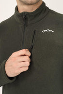 JAG Super Soft Polar Fleece Full Sleeves Zipper Tshirt | Fleece Tshirt