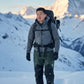 JAG Mt. Kailash Series Trekking & Hiking Pants | Snow Proof | Fleece Inside | Unisex Design | Bonded Fleeced Fabric | Snow Trekking Pants | Triple Layered Fabric | Olive Black
