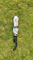 Jainsons Digital Print Luxe 3 Fold Umbrella | Flora Off White| Timeless Art