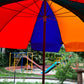 Heavy Duty Outdoor Garden Umbrella | Thick Oxford Fabric | Garden Umbrella | Outdoor Umbrella | 6/7/8 Feet Diameter | Thick High Carbon Metal Frame