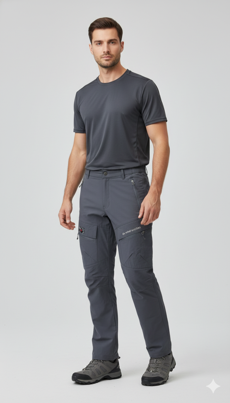 JAG Phantom Hiking & Trekking Pant | 7 Pocket Design | Quick Dry | 100% Breathable Fabric | Unisex Design