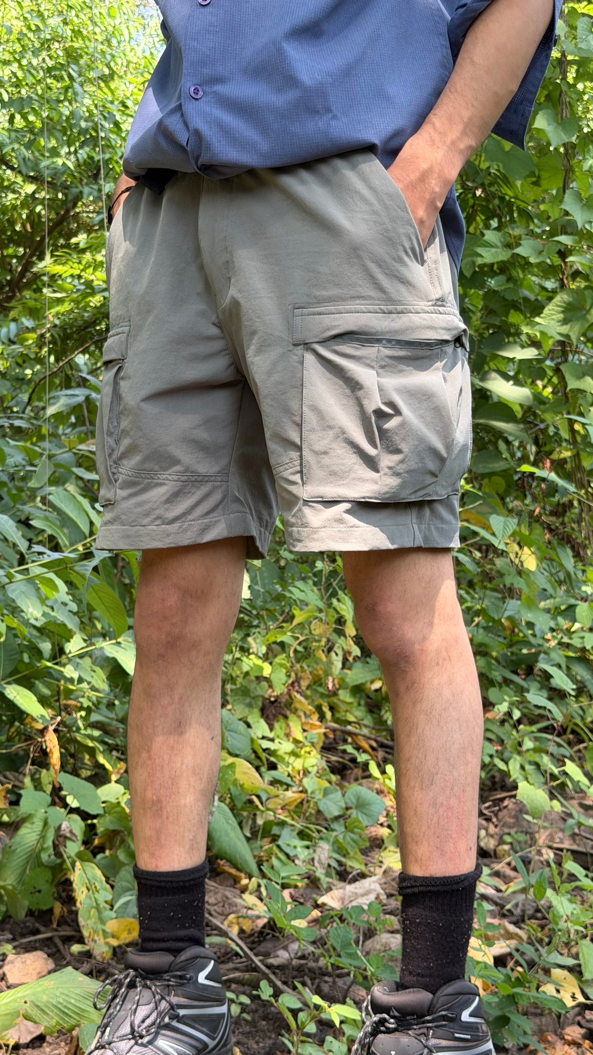 JAG Ranger Cargo Shorts | 5 Pocket Design | Stretchable Terri Fabric | All Zippered Secured Pockets
