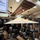 Luxury Side Pole Roman Umbrella | 360 Degrees Rotational | Water Base | 3.3 mtrs each side | Jumbo Size