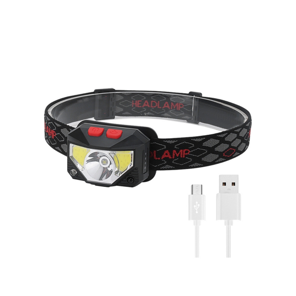 Headlamp 5 Modes Hand Motion Activation USB 350Lumens | Motion Sensor Headlamp