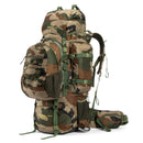 Colonel Pro Metal Frame Rucksack | Front Opening | Detachable Bag | Rain Cover | 105 Litres, Indian Army