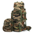 Colonel Pro Metal Frame Rucksack | Front Opening | Detachable Bag | Rain Cover | 105 Litres, Indian Army