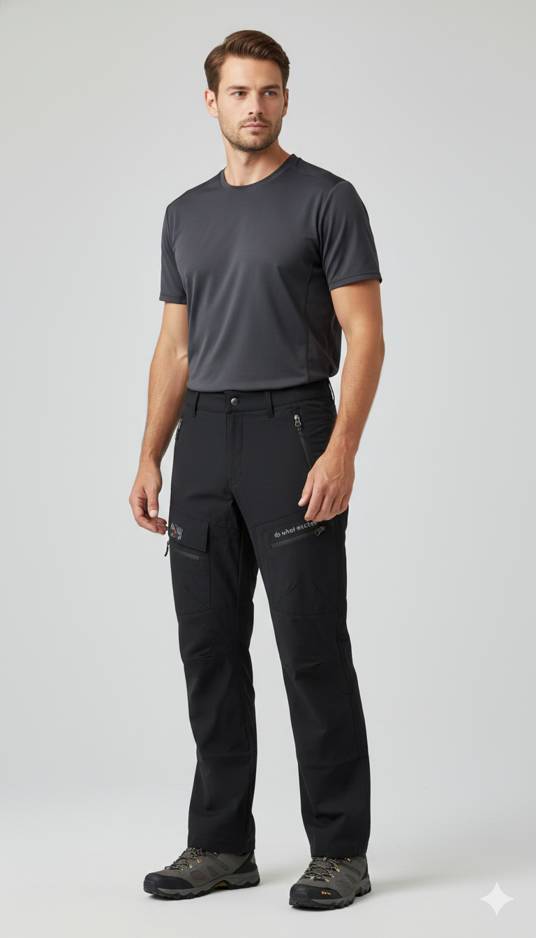 JAG Phantom Hiking & Trekking Pant | 7 Pocket Design | Quick Dry | 100% Breathable Fabric | Unisex Design