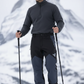 JAG Mt. Kailash Series Trekking & Hiking Pants | Snow Proof | Fleece Inside | Unisex Design | Bonded Fleeced Fabric | Snow Trekking Pants | Triple Layered Fabric | Black Grey