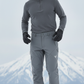 JAG Mt. Kailash Series Trekking & Hiking Pants | Snow Proof | Fleece Inside | Unisex Design | Bonded Fleeced Fabric | Snow Trekking Pants | Triple Layered Fabric | Space Grey - Limited Edition