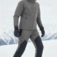 JAG Mt. Kailash Series Trekking & Hiking Pants | Snow Proof | Fleece Inside | Unisex Design | Bonded Fleeced Fabric | Snow Trekking Pants | Triple Layered Fabric | Grey Black